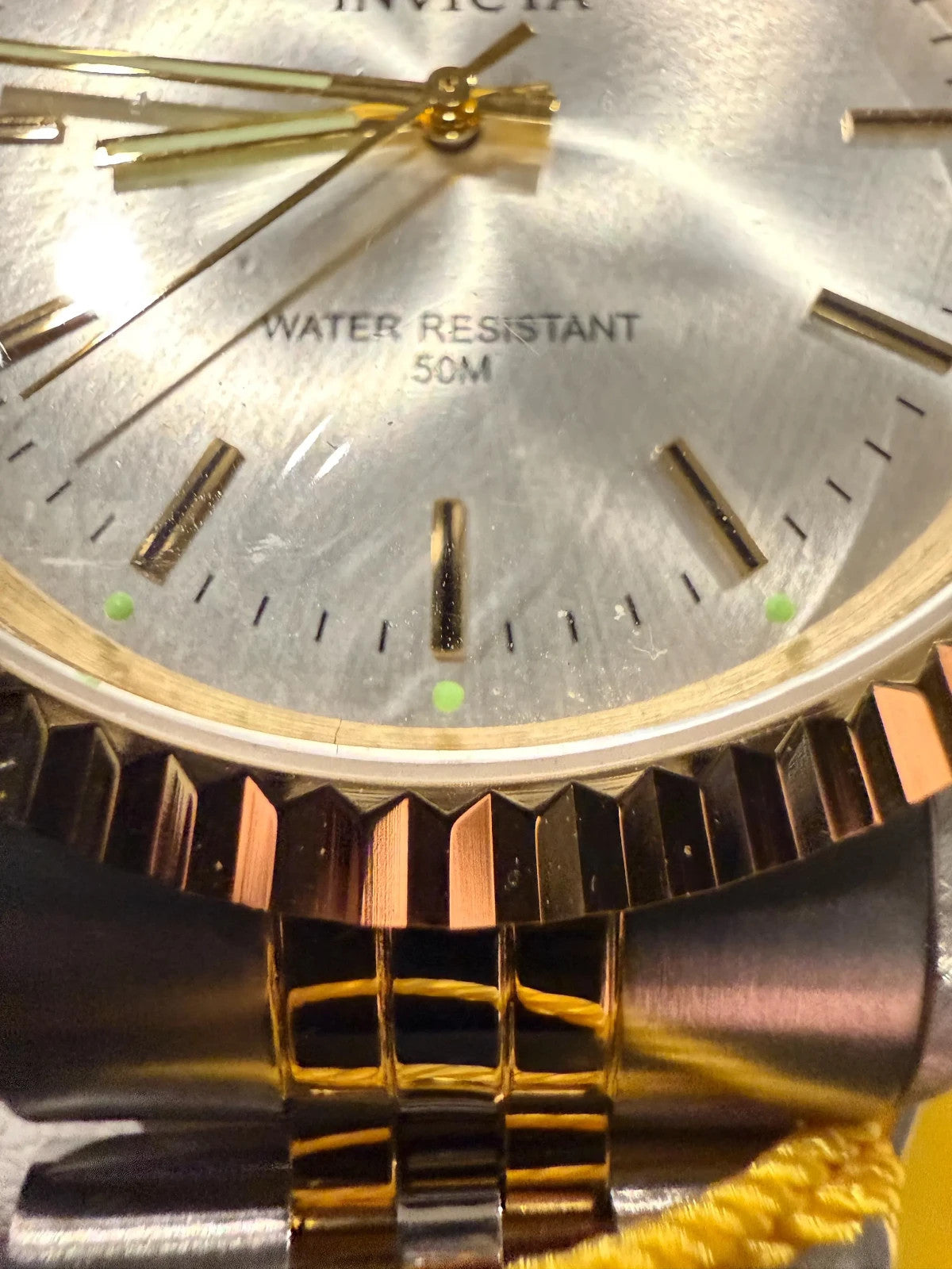 Invicta Specialty Men’s Watch 43mm Two Tone Stainless Steel Gold Bezel | 0387