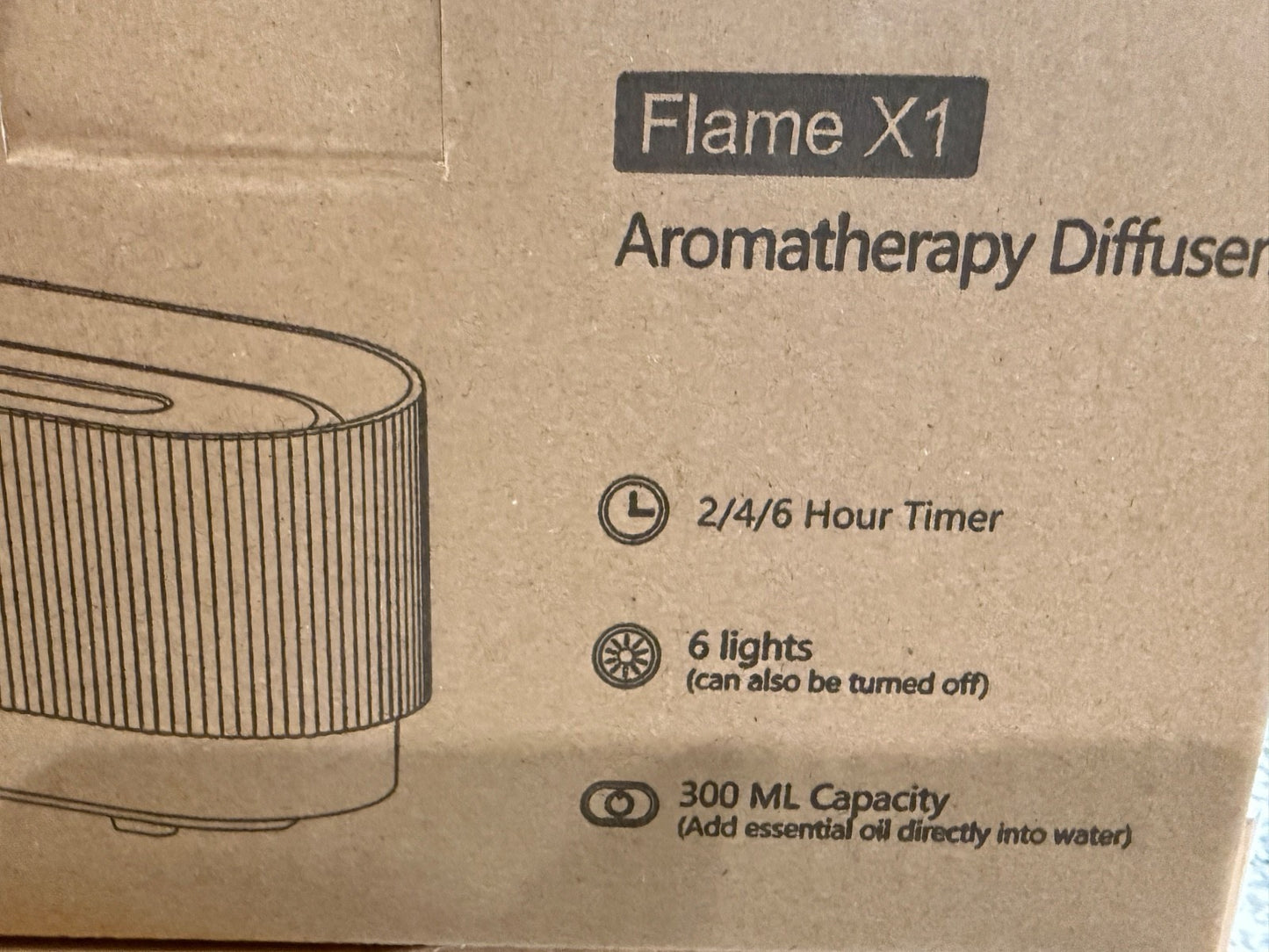 SEJOY Flame X1 Aromatherapy Diffuser Humidifier Ultrasonic Essential Oil Mist