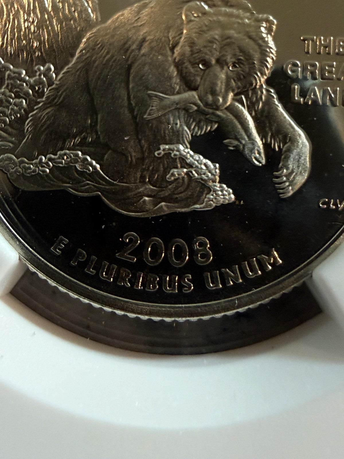 2008 S Alaska State Quarter Gem Proof NGC PF Deep Cameo 25C Clad