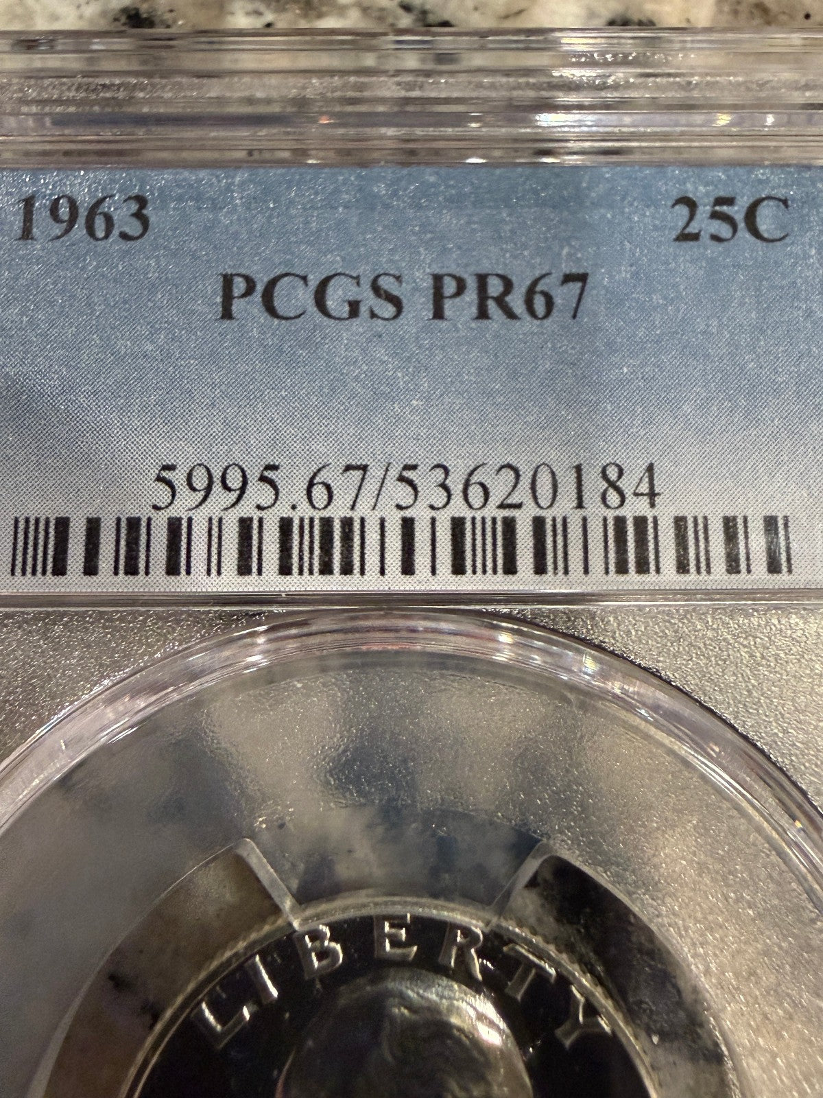 1963 Proof Washington Quarter PCGS PR67 Silver 25C High Grade Coin