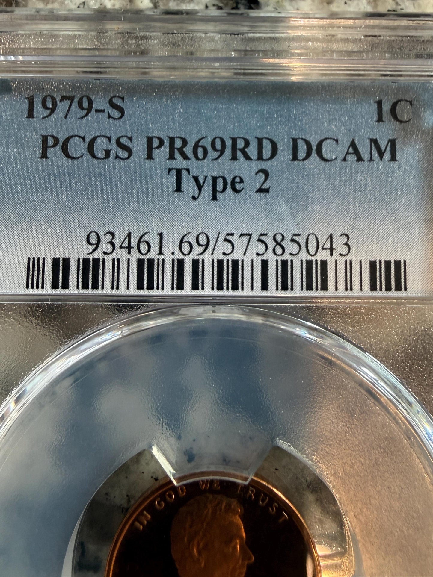 1979 S Lincoln Cent Type 2 PCGS PR69RD DCAM Deep Cameo Proof Penny
