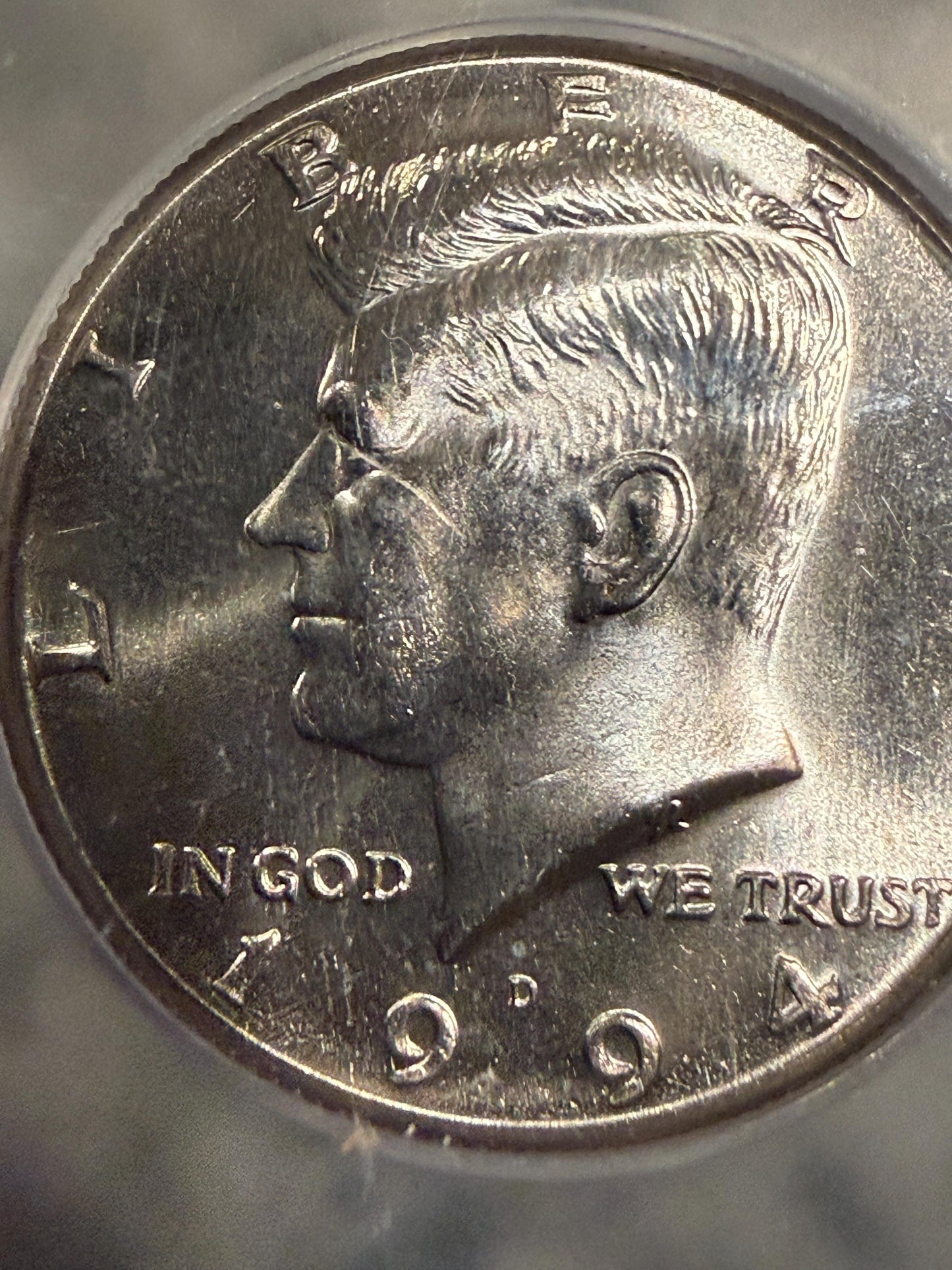 ICG Error Slab 1994 Kennedy Half Dollar Label Mismatch Rare Grading Error