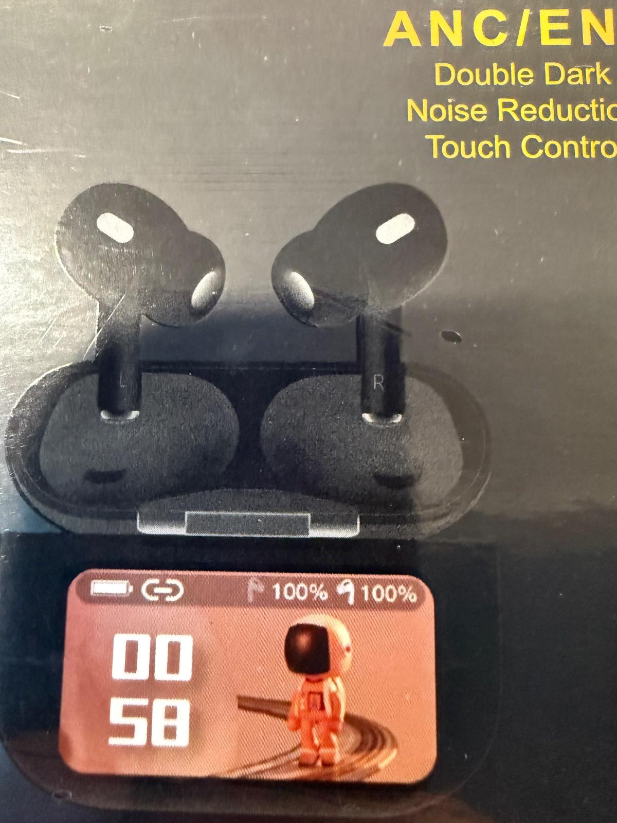 ANC ENC Wireless Earbuds Bluetooth Noise Reduction Touch Control Charging Case
