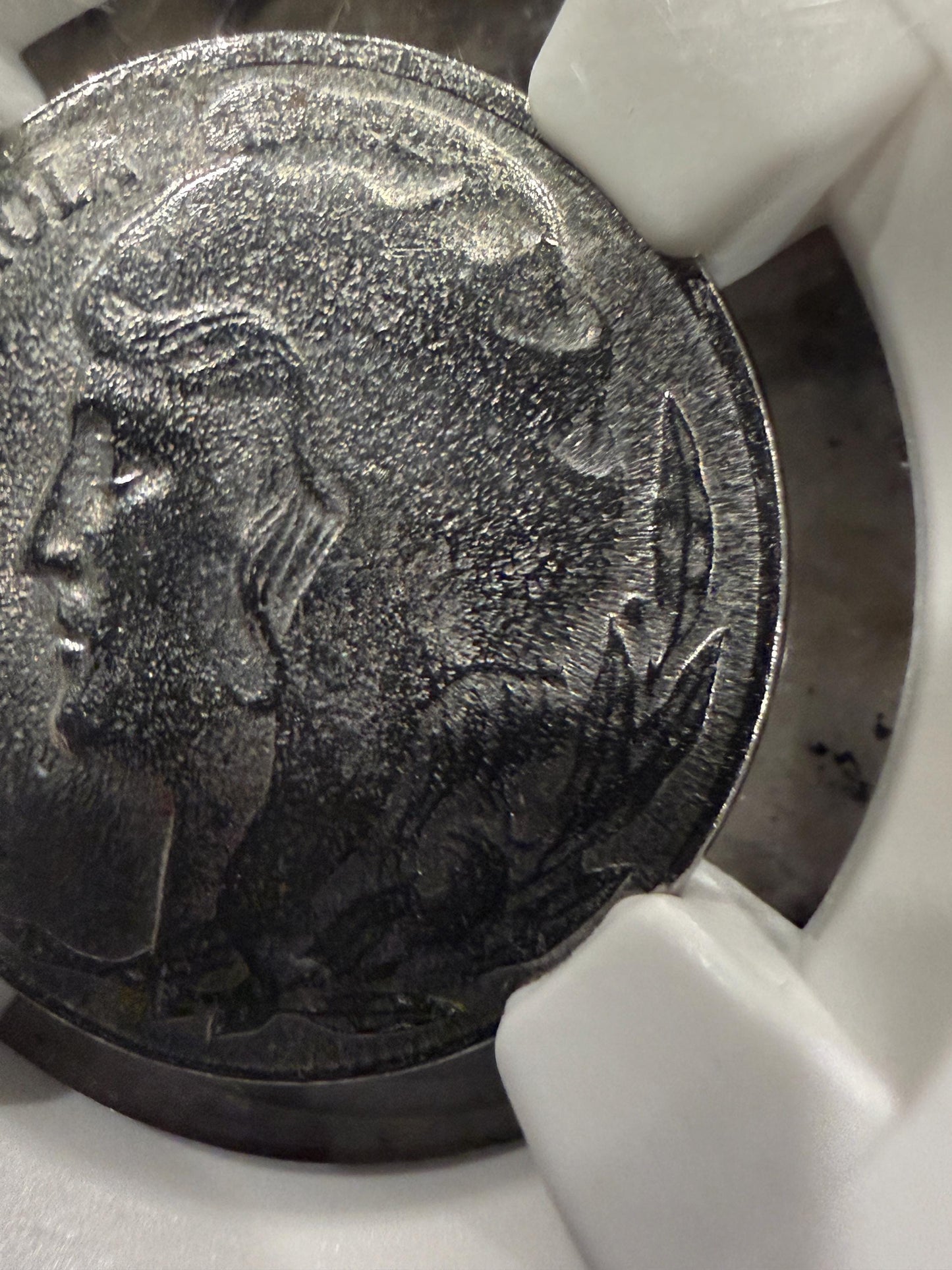 1937 Spain 5 Centimos NGC Genuine Spanish Civil War Historic Coin