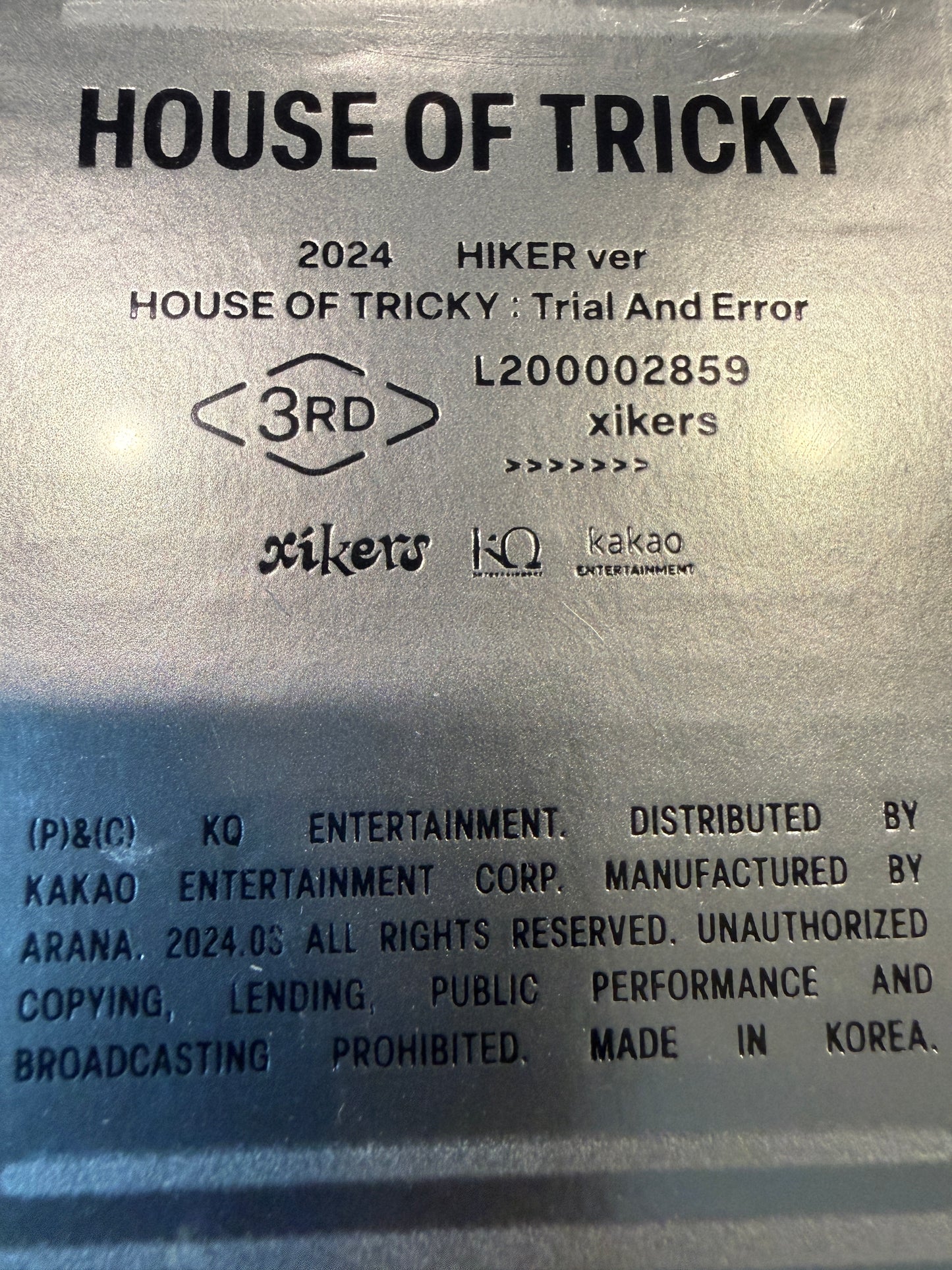 Kpop Xikers House Of Tricky Trial And Error Album 2024 Hiker | Target Exclusive