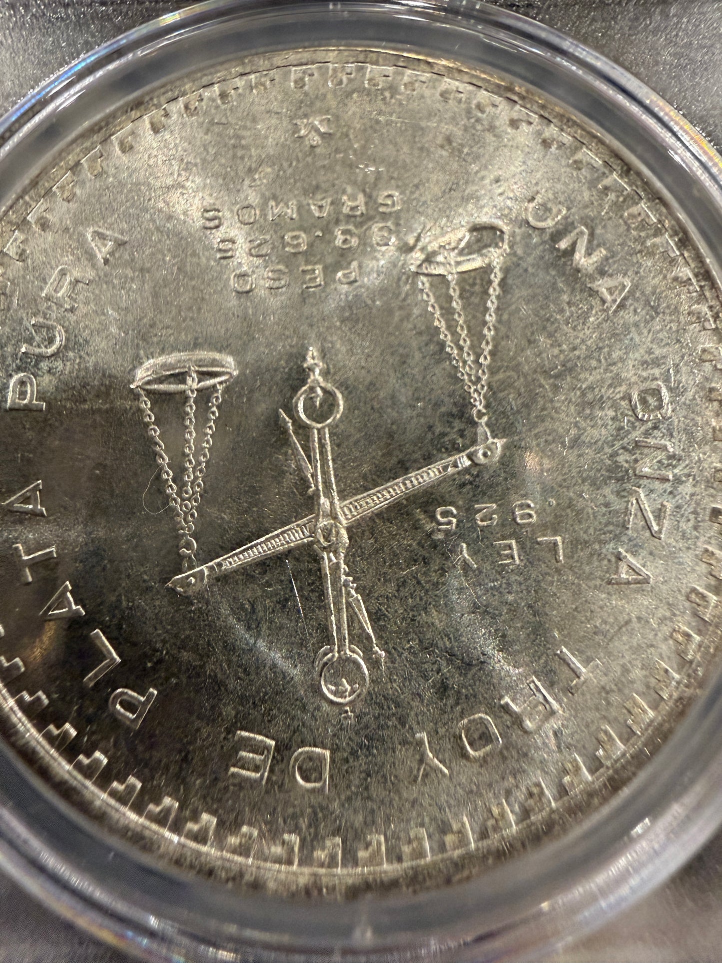 1979 Mo Mexico Onza Casa De Moneda PCGS Type 3 Silver Coin