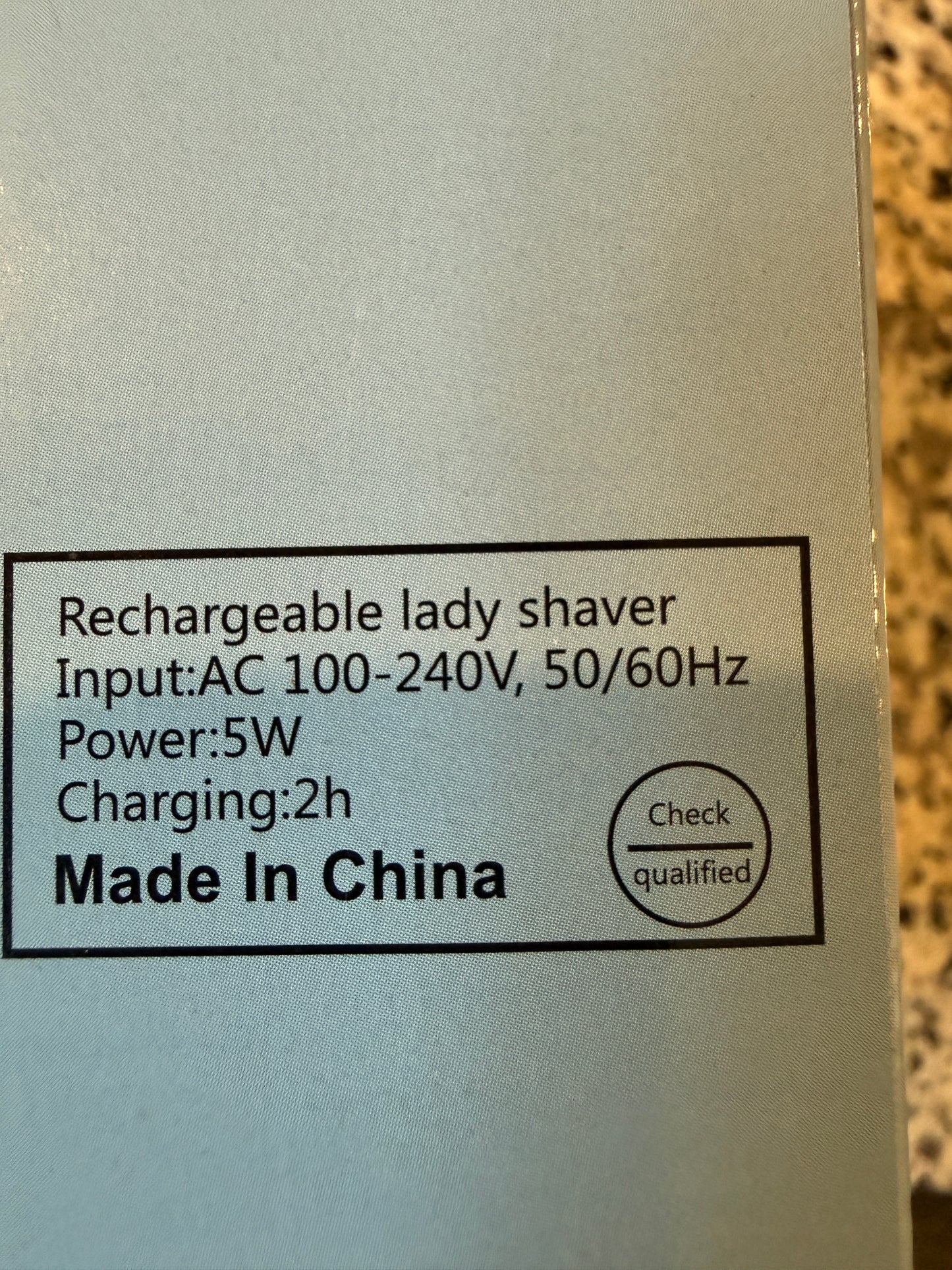 Rechargeable Lady Shaver USB Wet Dry Electric Razor LED Display
