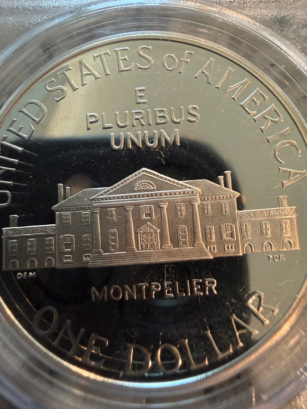 1993-S James Madison Commemorative Silver Dollar PCGS PR69DCAM Proof Deep Cameo
