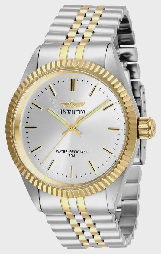 Invicta Specialty Men’s Watch 43mm Two Tone Stainless Steel Gold Bezel | 0387