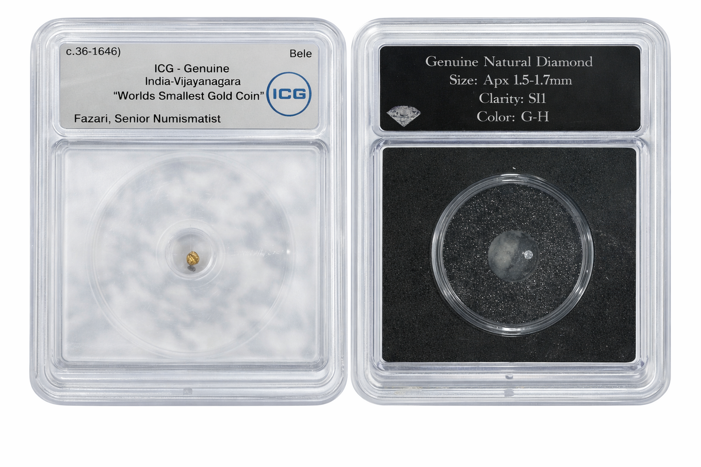 India Vijayanagara Gold Bele Coin 3 Pack Genuine Diamond Ancient Rare