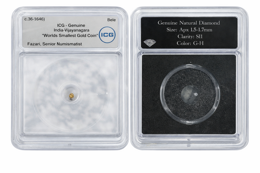 India Vijayanagara Gold Bele Coin 3 Pack Genuine Diamond Ancient Rare