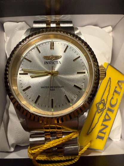 Invicta Specialty Men’s Watch 43mm Two Tone Stainless Steel Gold Bezel | 0387