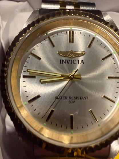 Invicta Specialty Men’s Watch 43mm Two Tone Stainless Steel Gold Bezel | 0387