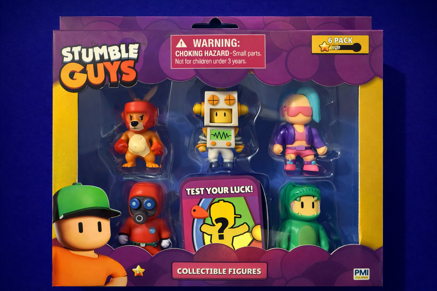 Stumble Guys 6 Pack Collectible Figures Blind Box Official PMI Toys Set