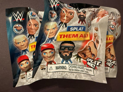 WWE Splat Them All 3 Pack Blind Bag Figures New Sealed Collectible Toys