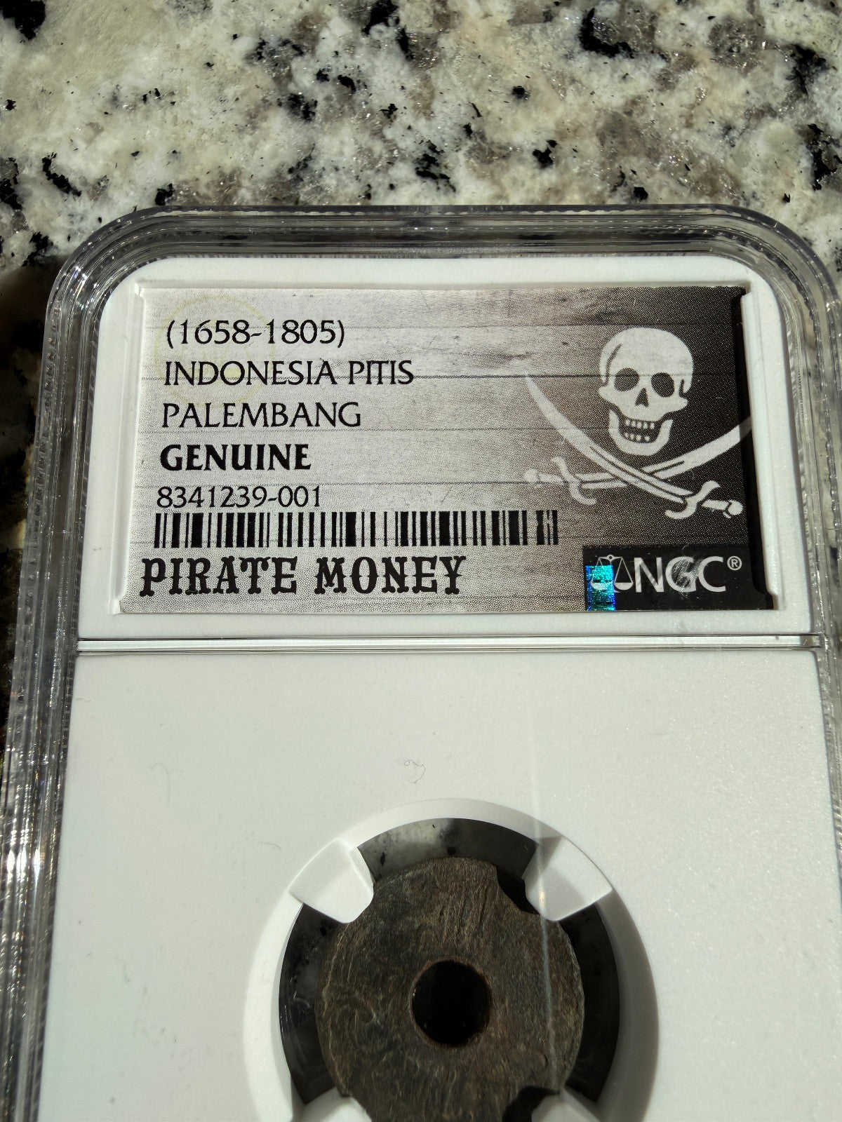 Ancient Coin Three Pack NGC Certified Pirate Money Indonesia Pitis