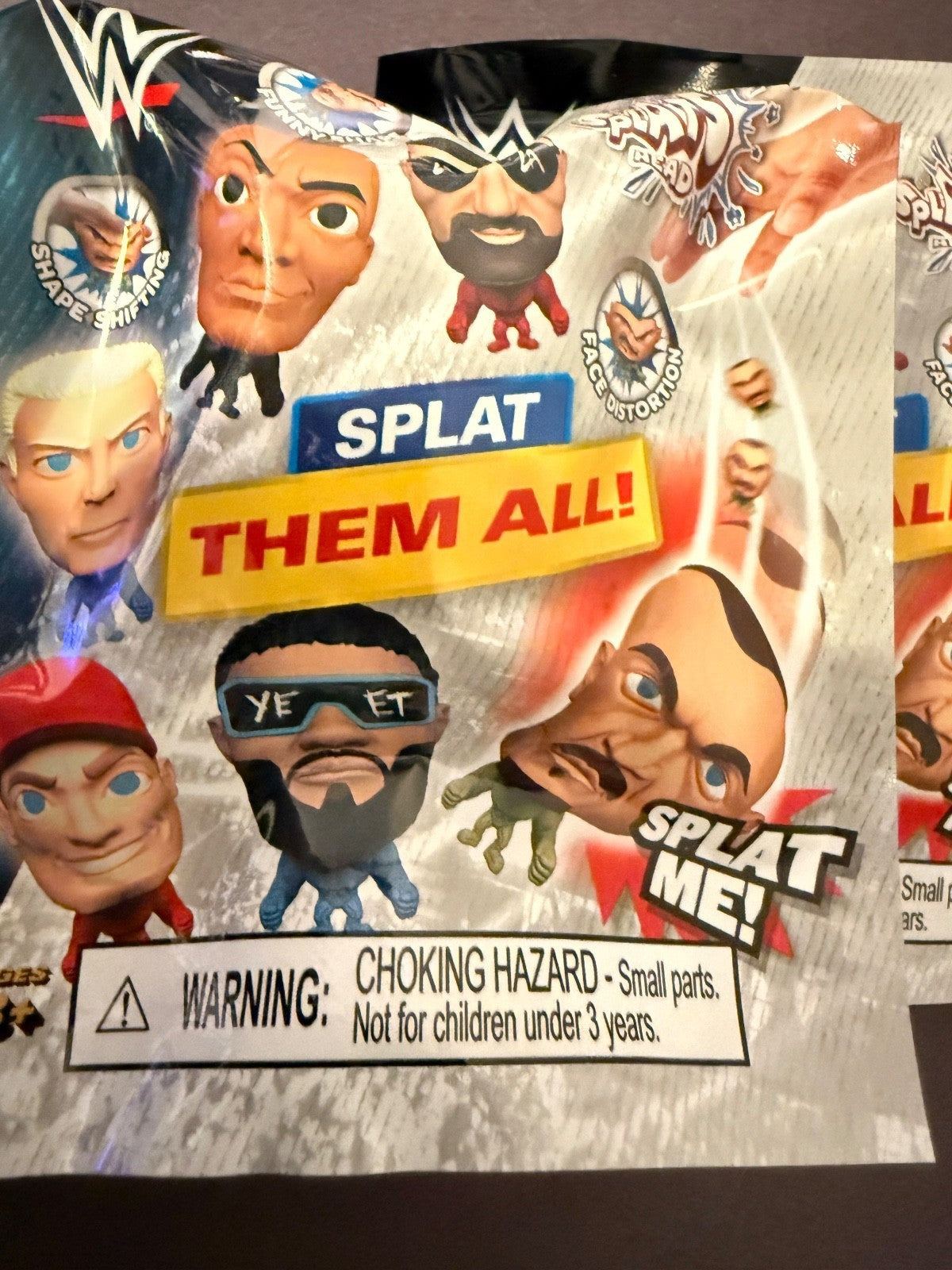 WWE Splat Them All 3 Pack Blind Bag Figures New Sealed Collectible Toys