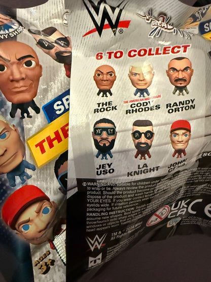 WWE Splat Them All 3 Pack Blind Bag Figures New Sealed Collectible Toys