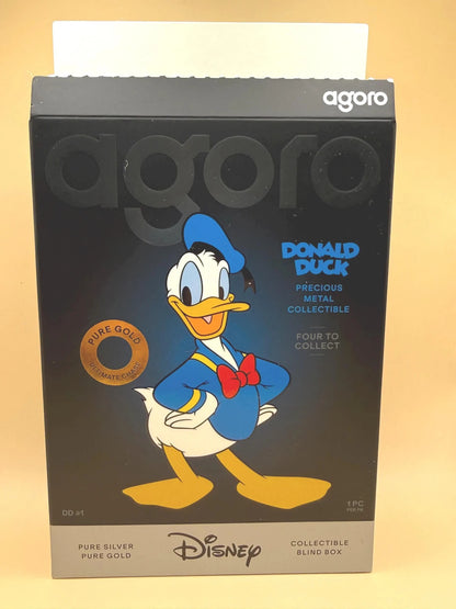 Disney Donald Duck 1/2 Oz .999 Silver Coin Agoro Blind Box Collectible