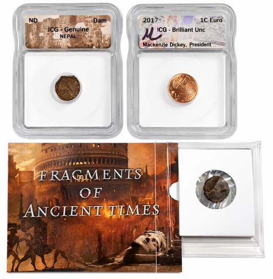 Ancient Empire Coin Collection Three Pack ICG Genuine Nepal Dam 2017