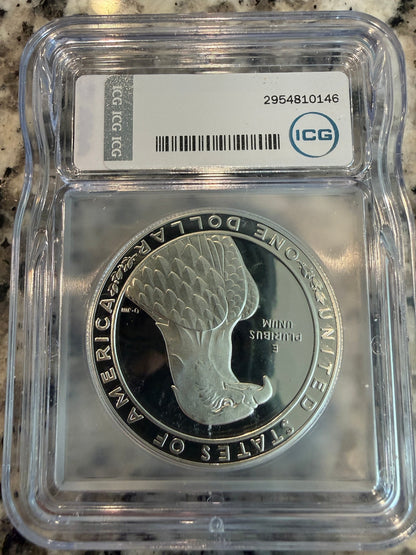 1983-S Olympic Silver Dollar DCAM ICG & 1993-P Kennedy Half Dollar Set