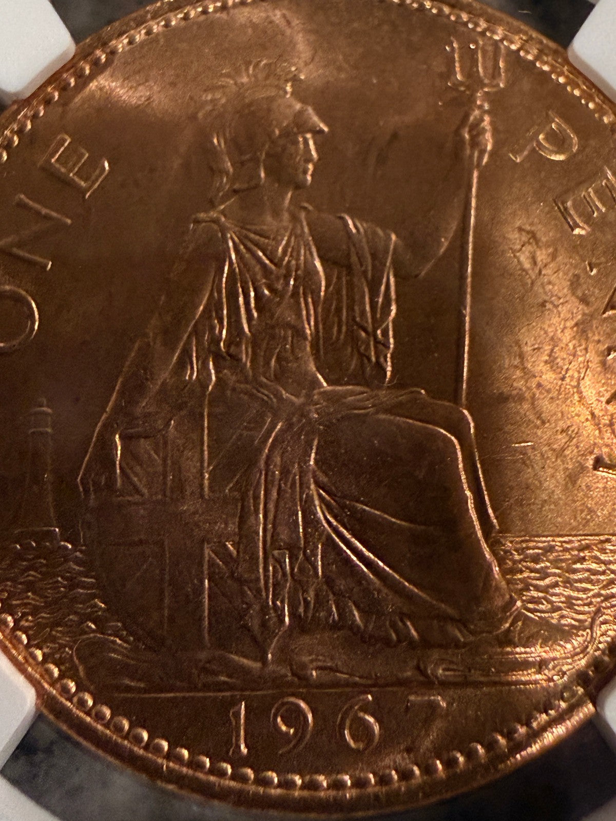 1954–1970 Great Britain Penny Queen Elizabeth II NGC Graded Slabbed Coin