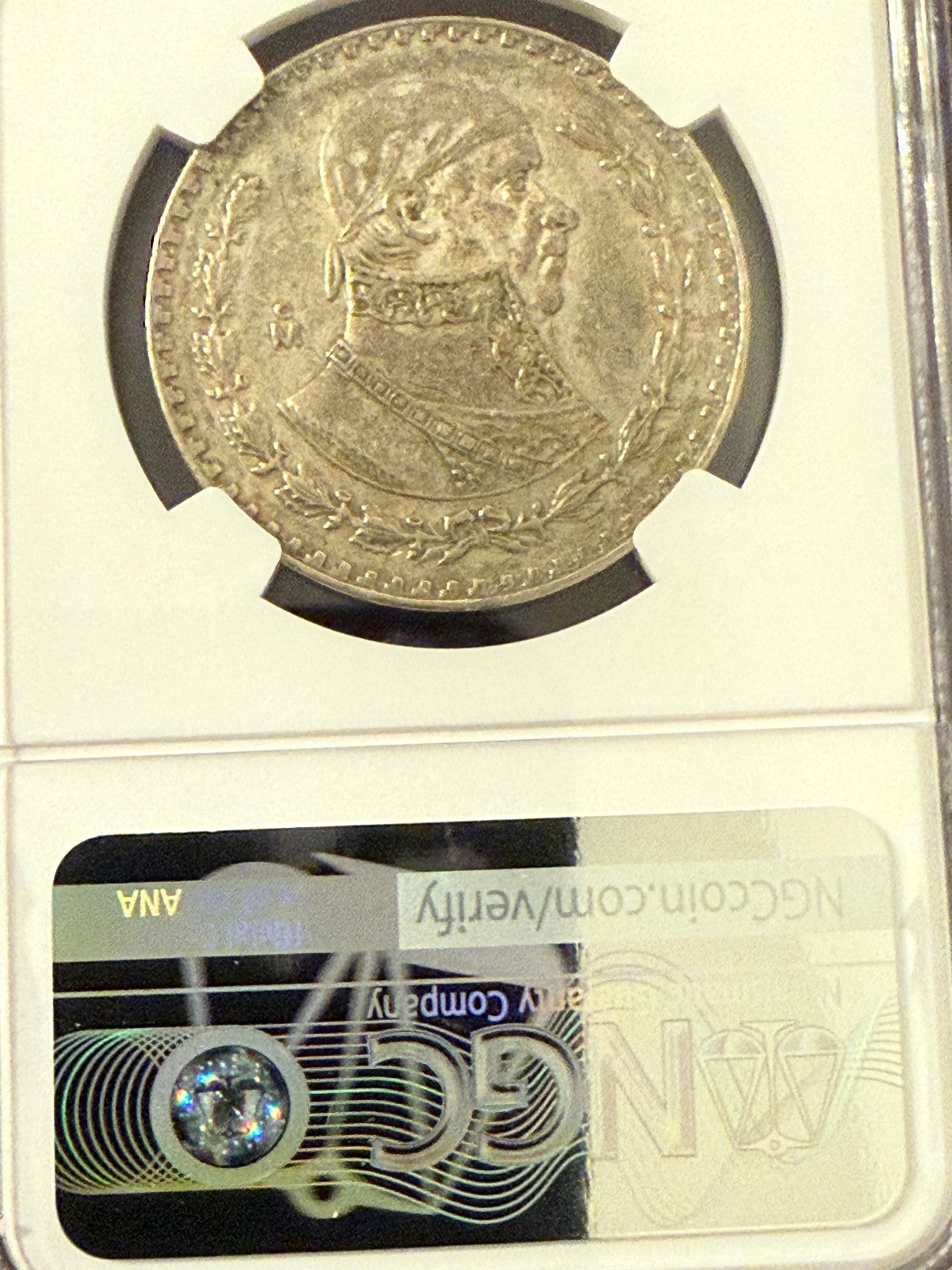 1957 Mo Mexico Peso Jose Morelos NGC Genuine Certified Silver Coin