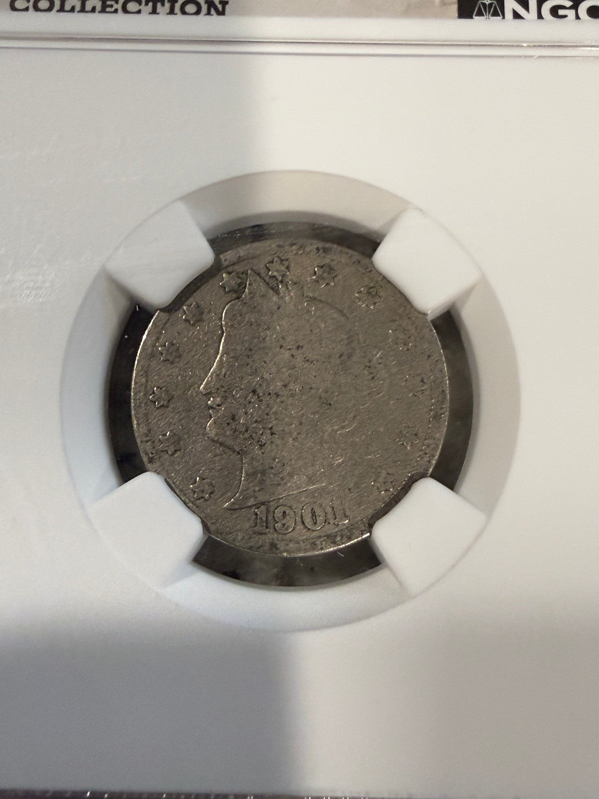 Liberty Head V Nickel Genuine Western Saloon Collection NGC Slab