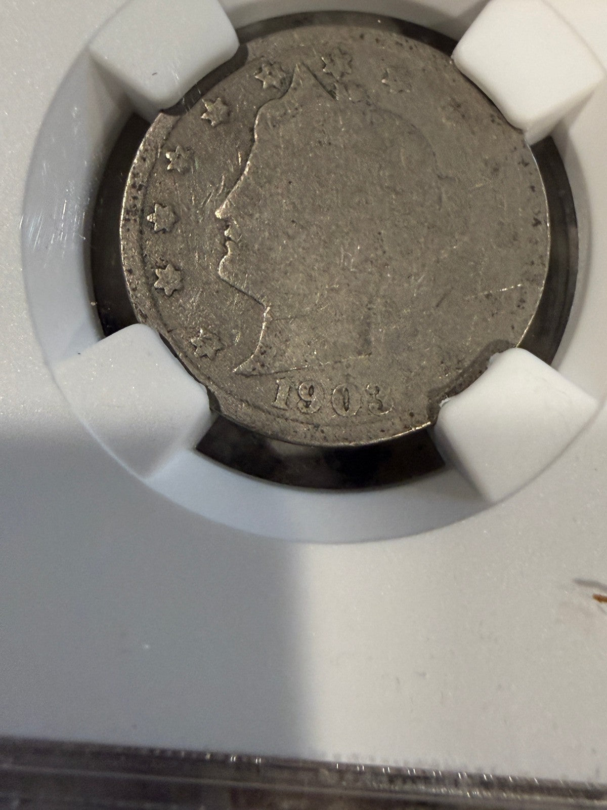 Liberty Head V Nickel Genuine Western Saloon Collection NGC Slab
