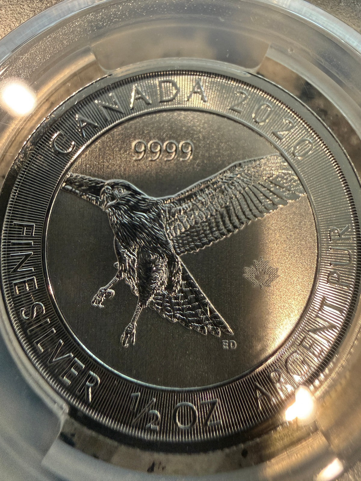 2020 Canada 1/2 oz Silver Red Tailed Hawk $2 Coin PCGS MS68 .9999 Fine