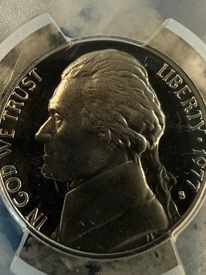 1977 S Jefferson Nickel PCGS PR69DCAM Deep Cameo Proof 5C Certified