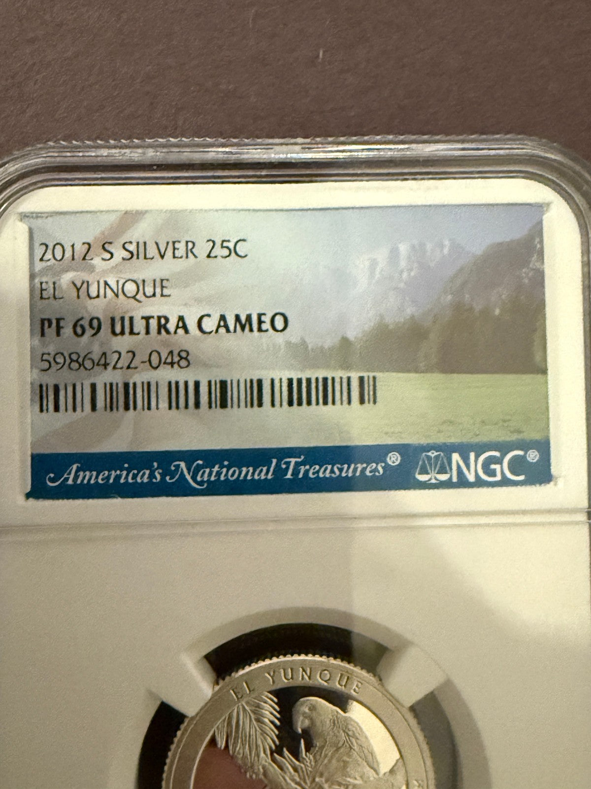 2012-S Silver El Yunque Quarter PF69 Ultra Cameo NGC Puerto Rico