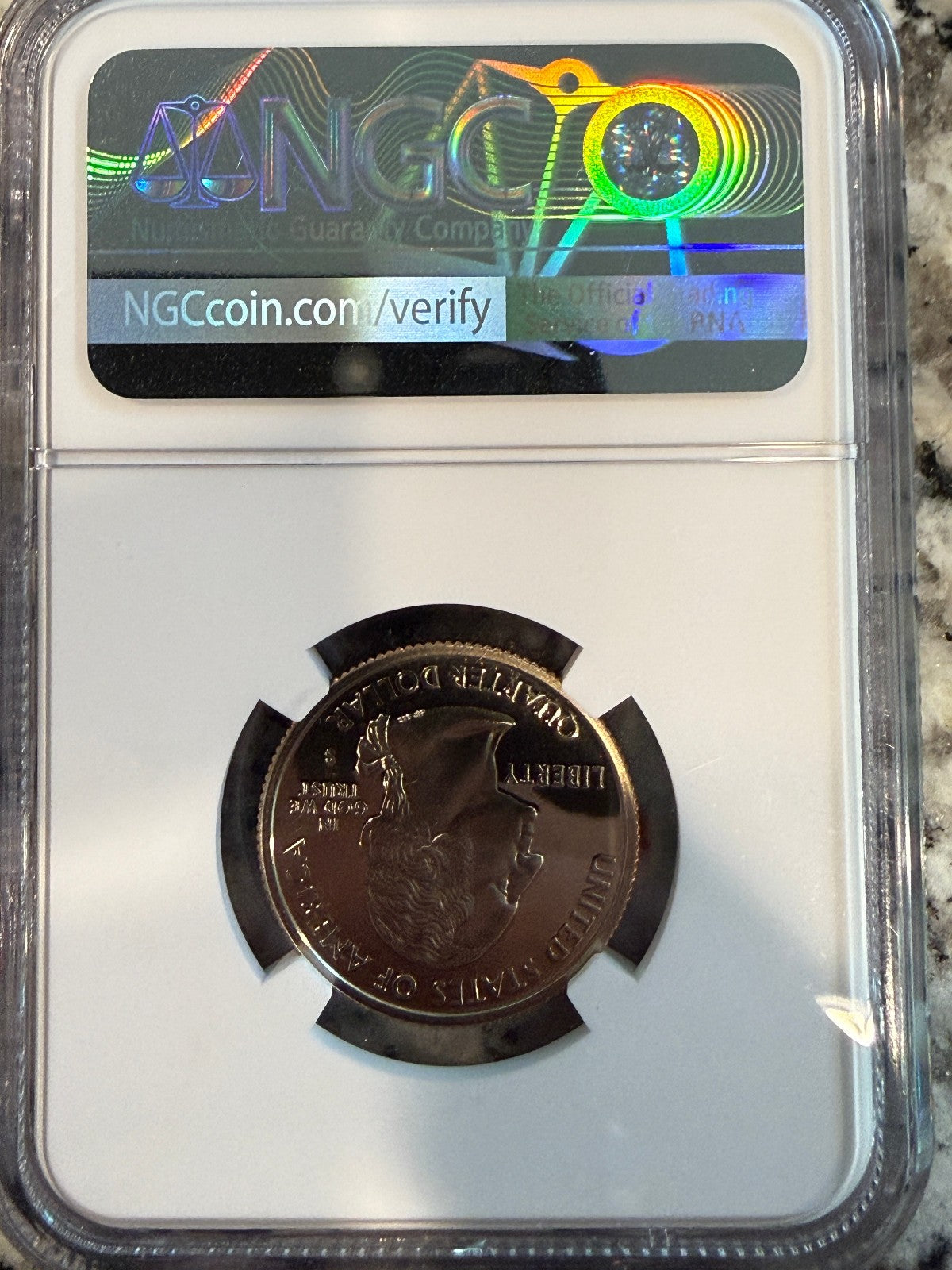 2003-S Alabama State Quarter NGC Gem Proof 25C Helen Keller Clad