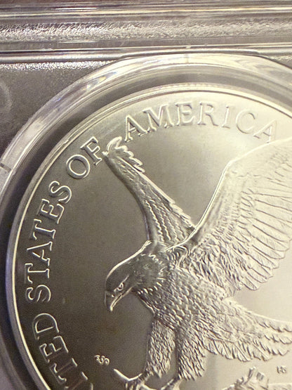 2024 Silver Eagle PCGS MS70 First Day of Issue Perfect Grade