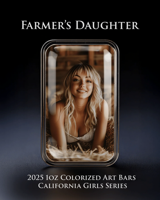 Cali Girls Song Bar Midwest Farmers Daughter 1oz .999 Fine Silver Bar
