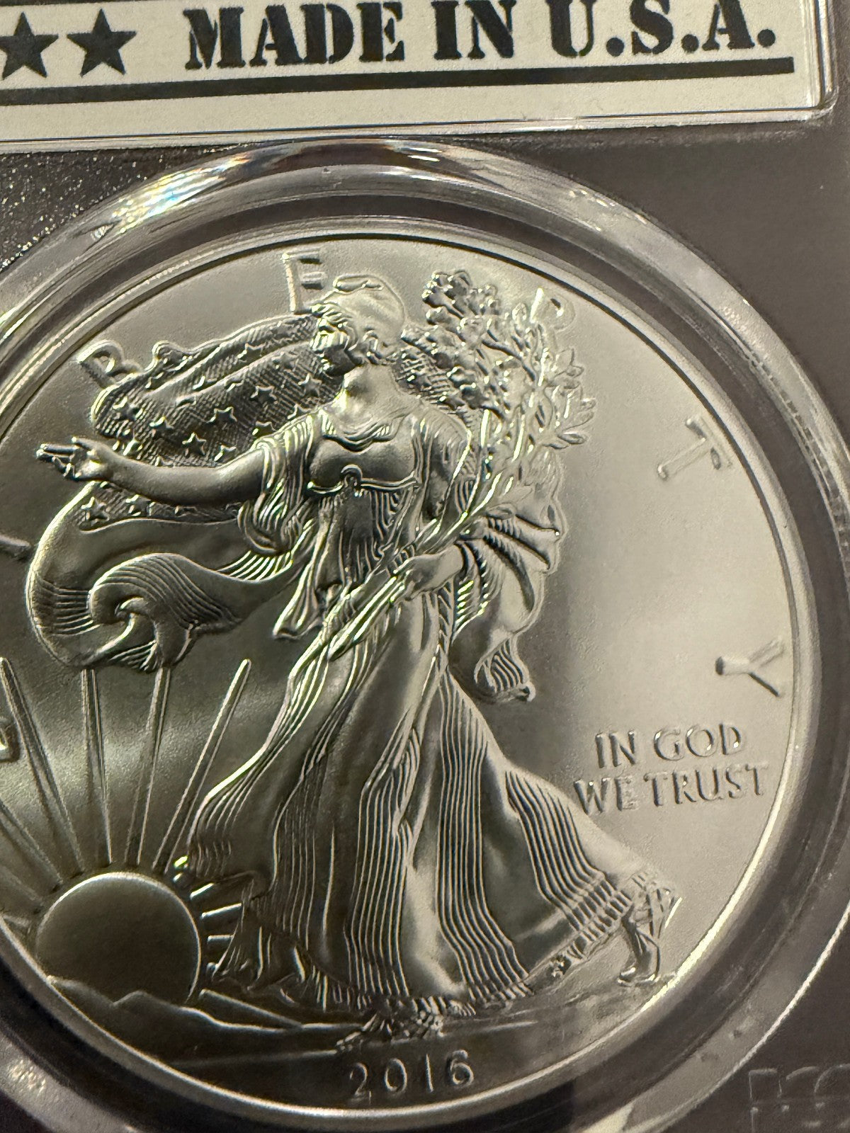 2016 American Silver Eagle PCGS MS70 First Strike 30th Anniversary Coin