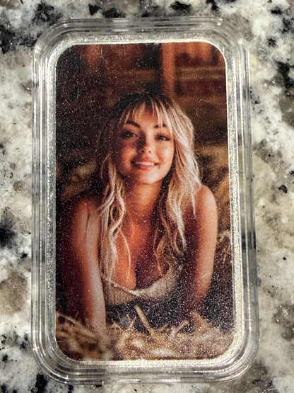 Cali Girls Song Bar Midwest Farmers Daughter 1oz .999 Fine Silver Bar