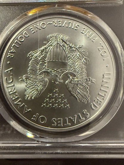 2016 American Silver Eagle PCGS MS70 First Strike 30th Anniversary Coin