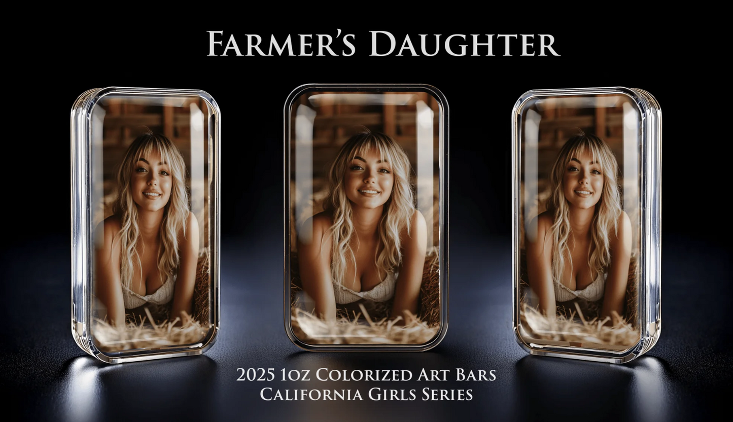 Cali Girls Song Bar Midwest Farmers Daughter 1oz .999 Fine Silver Bar