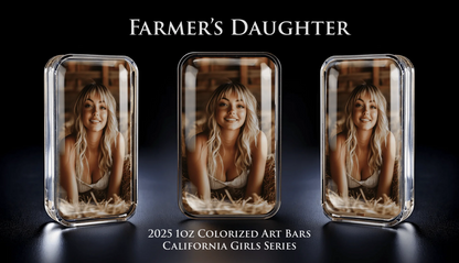 Cali Girls Song Bar Midwest Farmers Daughter 1oz .999 Fine Silver Bar