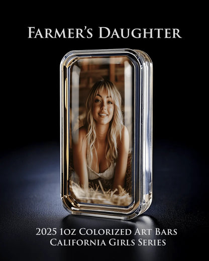 Cali Girls Song Bar Midwest Farmers Daughter 1oz .999 Fine Silver Bar