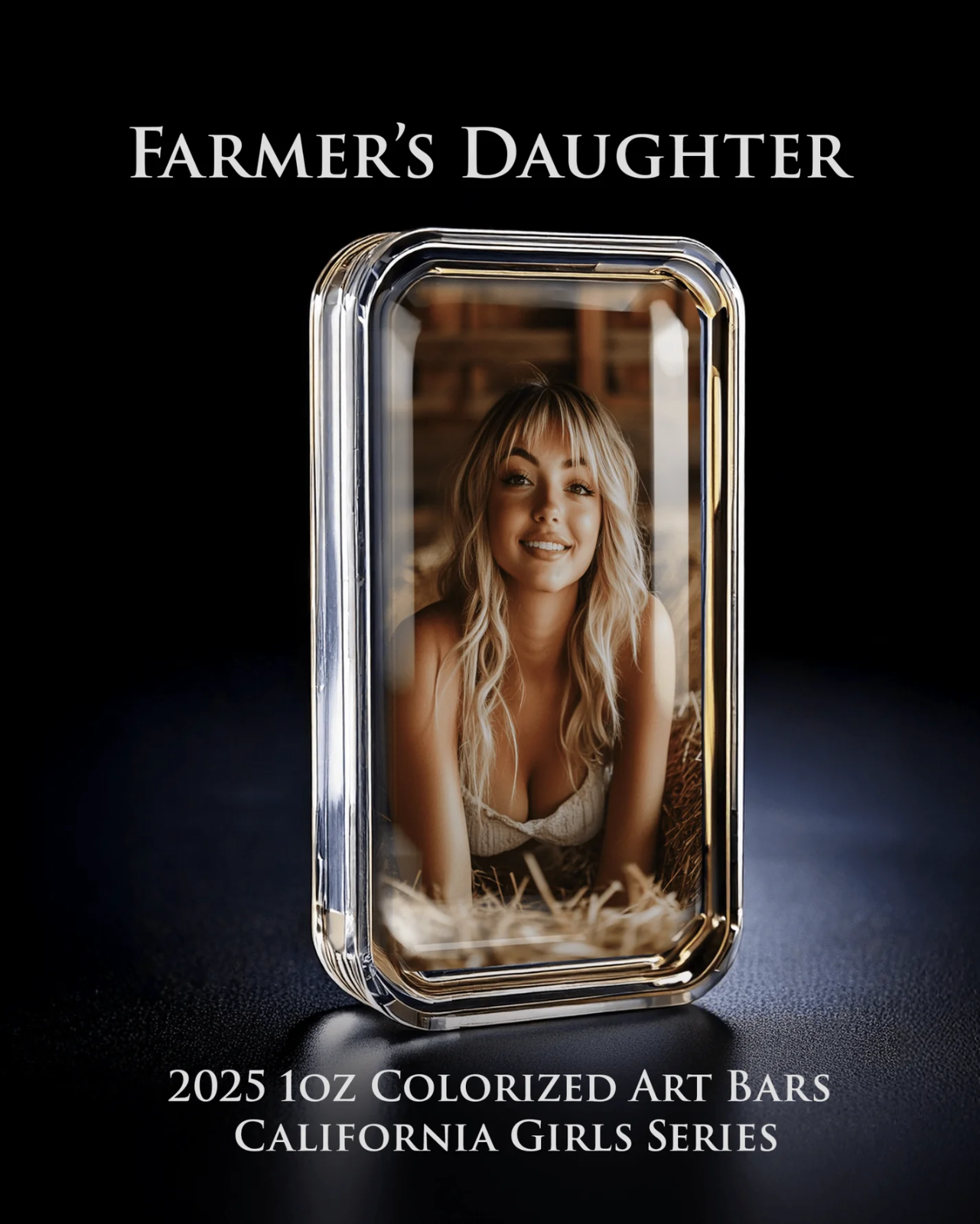 Cali Girls Song Bar Midwest Farmers Daughter 1oz .999 Fine Silver Bar