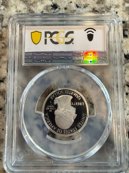 2019 S Silver War In The Pacific Quarter PCGS PR69DCAM Proof