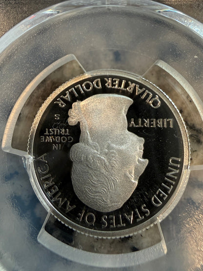 2019 S Silver War In The Pacific Quarter PCGS PR69DCAM Proof