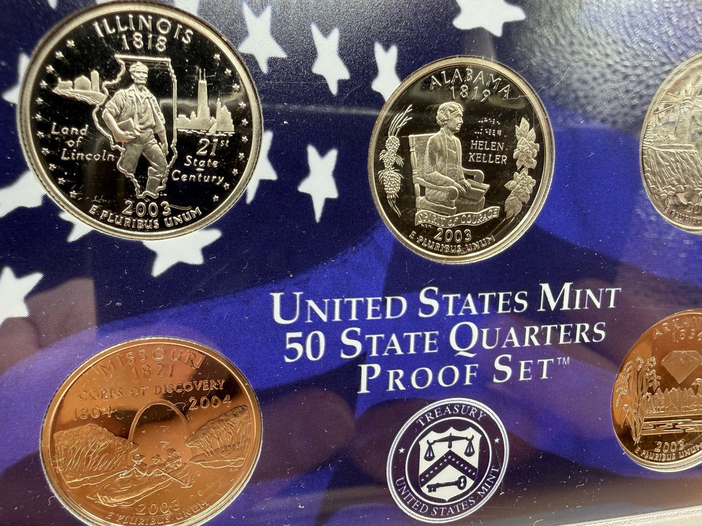 2003 US Mint Proof Set With Box & COA San Francisco Original Packaging