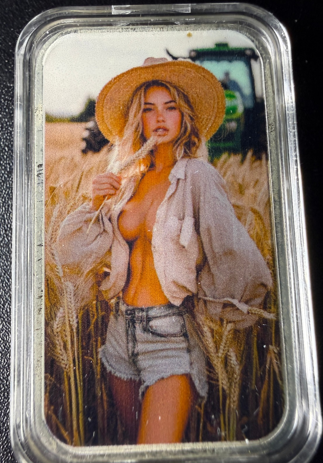 2025 Dream Girl Farm Girl 1 oz .999 Fine Silver Colorized Art Bar