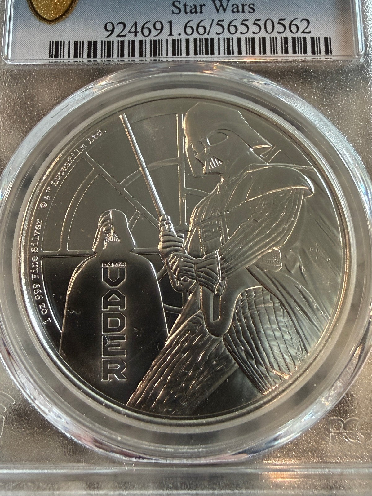 2022 Niue 1 oz Silver Darth Vader Coin PCGS MS66 Star Wars