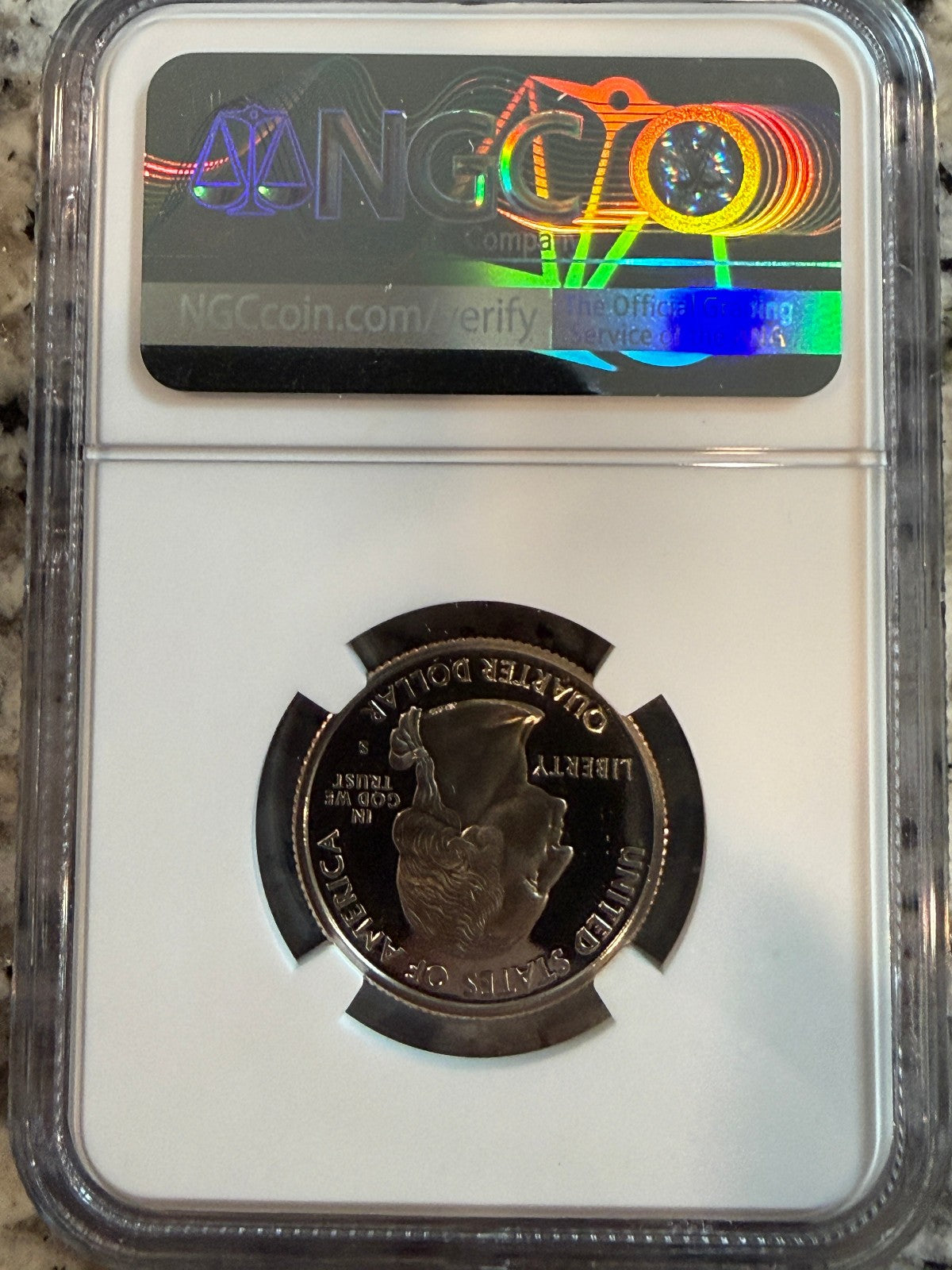 2008 S Alaska State Quarter Gem Proof NGC PF Deep Cameo 25C Clad