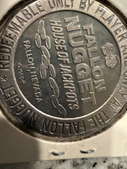 Nevada Bank Club Fallon Nugget Dollar Token 4 Pack Casino Collectible