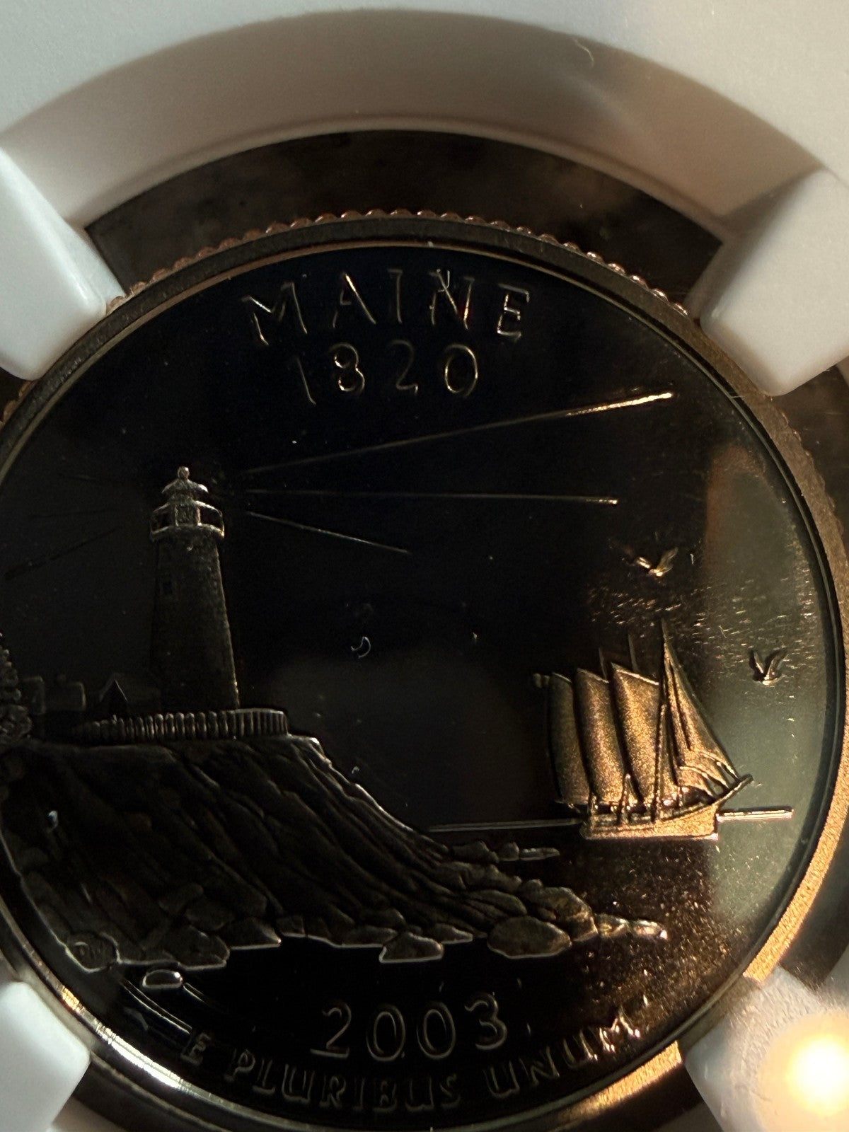 2003-S Maine State Quarter Gem Proof NGC Certified 25C Clad Coin
